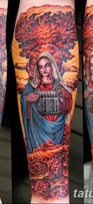 Fotó tetováló nukleáris robbanásról (gomba) 2018. 09. 01. №065 tetoválás nukleáris robbanásról -