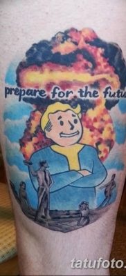 Fénykép tetováló nukleáris robbanásról (gomba) 2018. 09. 01. №069 tetoválás nukleáris robbanásról -