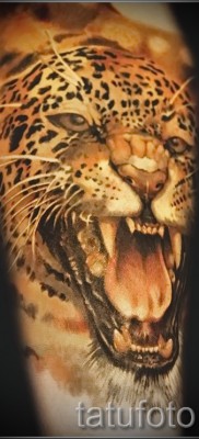 Példa egy kész tetoválásra jaguárral