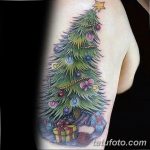 фото татуировка коледни елхи 05.03.2019 №027 - фото татуировка коледни елхи -