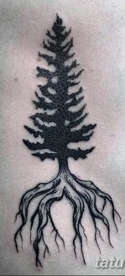 фото татуировка коледни елхи 05.03.2019 №043 - фото татуировка елхи -