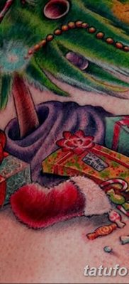 фото татуировка коледни елхи 05.03.2019 №050 - снимка татуировка коледни елхи -