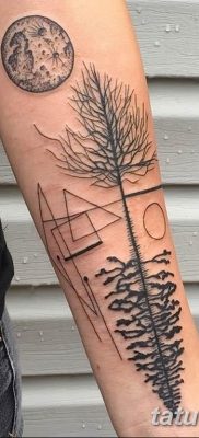 фото татуировка коледни елхи 05.03.2019 №063 - фото татуировка коледни елхи -