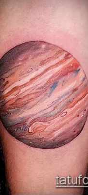 Fénykép egy Jupiter bolygó tetoválásról - példa egy rajzra - 27052017 - példa - 012 Tattoo Jupiter planet