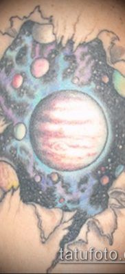 Fénykép egy Jupiter bolygó tetoválásról - példa egy rajzra - 27052017 - példa - 027 Tattoo Jupiter planet