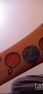 Fénykép egy Jupiter bolygó tetoválásról - példa egy rajzra - 27052017 - példa - 029 Tattoo Jupiter planet