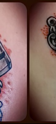 Пример за заключване на татуировка и ключ - интересна опция