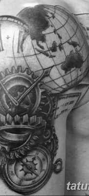 fotó a földgömb tetoválásról, 2018. 04. 16 -án, №049 - tetoválógömb -