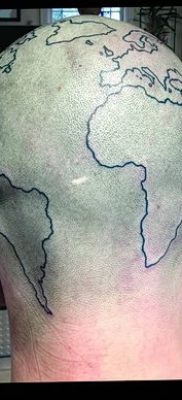 fotó a földgömb tetoválásról, 2018. 04. 16 -án, №079 - tetoválógömb -