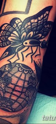 fotó a földgömb tetoválásról, 2018. 04. 16 -án, №080 - tetoválógömb -