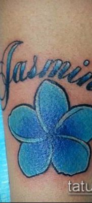 татуировка жасмин # 849 е готина версия на модела, която може да се използва добре за трансформиране и прилагане като стрък жасминова татуировка