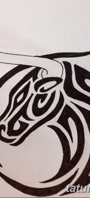 fotó a Bika tetoválásról, 2017.10.21. 001. sz. - Bika tatu -