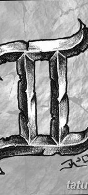 fotó Ikrek állatöv tetováló jele 2017.10.21 -től №011 - Gemini állatöv tetováló jele