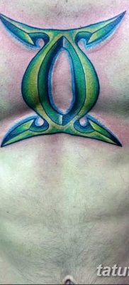 fotó Ikrek állatöv tetováló jele 2017.10.21 -től №020 - Gemini állatöv tetováló jele