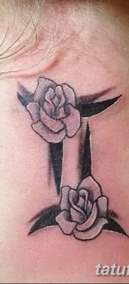 fotó tetováló jel az Ikrek állatövről 2017.10.21 -től №002 - az Ikrek állatöv tetováló jele