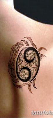 fotó tetováló jel az állatövrákról 2017.10.21 -től №017 - az állatöv rák jele