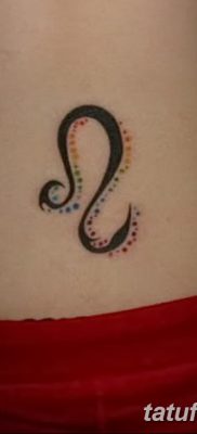 fotó Oroszlán állatöv tetoválásjegye, kelte: 2017.10.21. №020 - Oroszlán állatöv tetoválójele