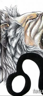 fotó Oroszlán állatöv tetováló jele 2017.10.21 -től №022 - Oroszlán állatöv tetováló jele