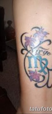 fotó a Szűz állatöv tetováló jele 2017.10.21 -től №012 - a Szűz állatöv tetováló jele