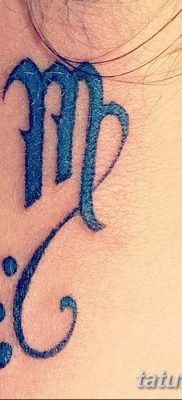 fotó a Szűz állatöv tetováló jele 2017.10.21 -től №014 - a Szűz állatöv tetováló jele