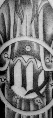 fotó a Szűz állatöv tetováló jele 2017.10.21 -től №019 - a Szűz állatöv tetováló jele