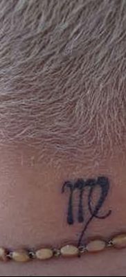 fotó a Szűz állatöv tetováló jele 2017.10.21 -től №020 - a Szűz állatöv tetováló jele