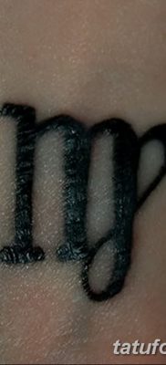 fotó a Szűz állatöv tetováló jele 2017.10.21 -től №027 - a Szűz állatöv tetováló jele