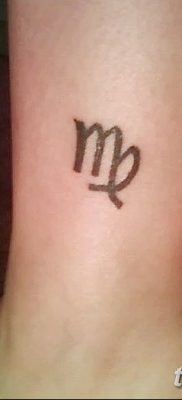 fotó a Szűz állatöv tetováló jele 2017.10.21 -től №001 - a Szűz állatöv tetováló jele