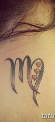 fotó a Szűz állatöv tetováló jele 2017.10.21 -től №002 - a Szűz állatöv tetováló jele