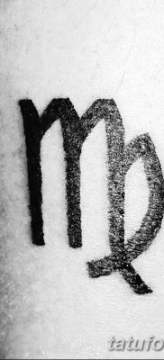 fotó a Szűz állatöv tetováló jele 2017.10.21 -től №003 - a Szűz állatöv tetováló jele