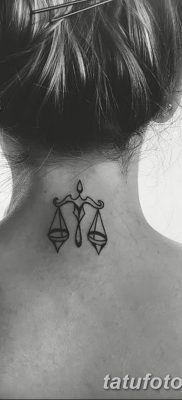 fotó tetováló jel a Mérleg állatövből 2017.10.21 -től №023 - a Mérleg állatöv tetováló jele