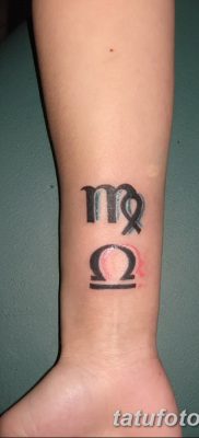 fotó tetováló jel a Mérleg állatövből 2017.10.21 -től №026 - a Mérleg állatöv tetováló jele