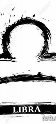 fotó tetováló jel a Mérleg állatövből 2017.10.21 -től №004 - a Mérleg állatöv tetováló jele