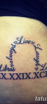 fotó tetováló jel a Mérleg állatövből 2017.10.21 -től №012 - a Mérleg állatöv tetováló jele