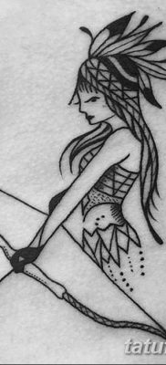 fotó a Nyilas állatöv tetováló jele 2017.10.21 -től №017 - a nyilas állatöv tetováló jele