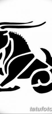 fotó tetoválásjel a Bak állatövről 2017.10.21 -től №012 - a Bak állatöv tetováló jele