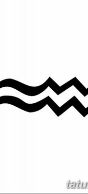 fotó tetováló jel a Vízöntő horoszkópból 2017.10.21 -től №002 - a Vízöntő állatöv tetováló jele