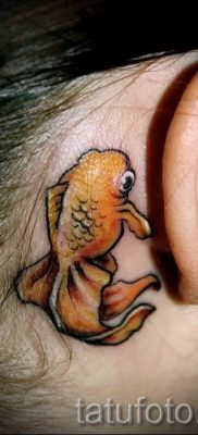 Fotó egy aranyhal tetoválásról a tetoválás tervezéséről szóló cikkhez - tatufoto.ru - 27