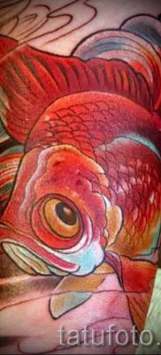 Fotó egy aranyhal tetoválásról a tetoválás tervezéséről szóló cikkhez - tatufoto.ru - 25