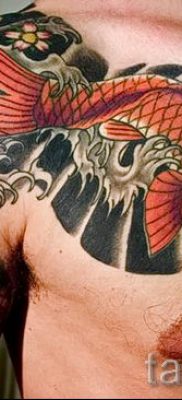 Fotó egy aranyhal tetoválásról a tetoválás tervezéséről szóló cikkhez - tatufoto.ru - 4
