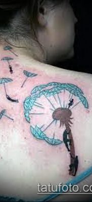 fotó egy esernyő tetoválásról (jelentése) - példa egy érdekes tetoválási rajzra - 058