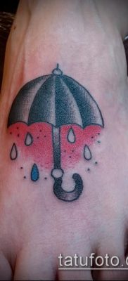 fotó egy esernyő tetoválásról (jelentése) - példa egy érdekes tetoválási rajzra - 056