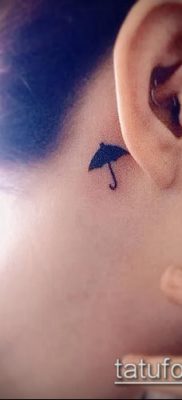 fotó egy esernyő tetoválásról (jelentése) - példa egy érdekes tetoválási rajzra - 016