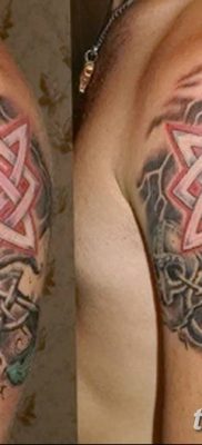 fotó a Svarog csillag tetoválásról, 2018. 06. 06. №055 - Svarog csillag tetoválása -