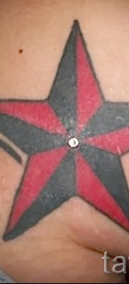 Fotó a csillag tetoválásról a kulcscsonton - példa 17122015, 60. szám