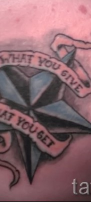 Fotó a csillag tetoválásról a kulcscsonton - példa 17122015 49. sz