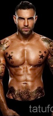 Fotó a csillag tetoválásról a kulcscsonton - példa 17122015 # 20