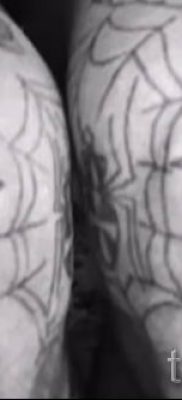 снимка на звездна татуировка на колене за статия за значението - tatufoto.ru - 17