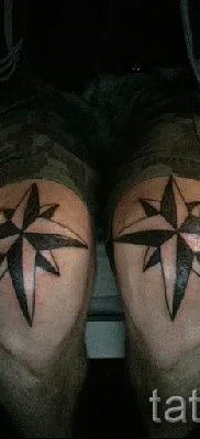 снимка на звездна татуировка на коленете за статия за значението - tatufoto.ru - 15