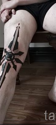 снимка на звездна татуировка на колене за статия за значението - tatufoto.ru - 11